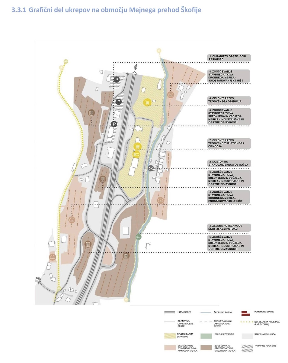 Urbanistična zasnova Škofij izvedbeni del